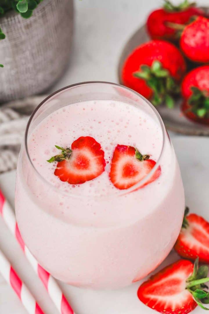 Strawberry Lessi Easy 3-Min Strawberry Lassi Recipe