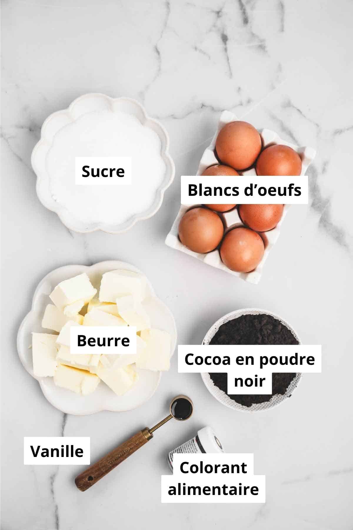 bols avec des ingrédients