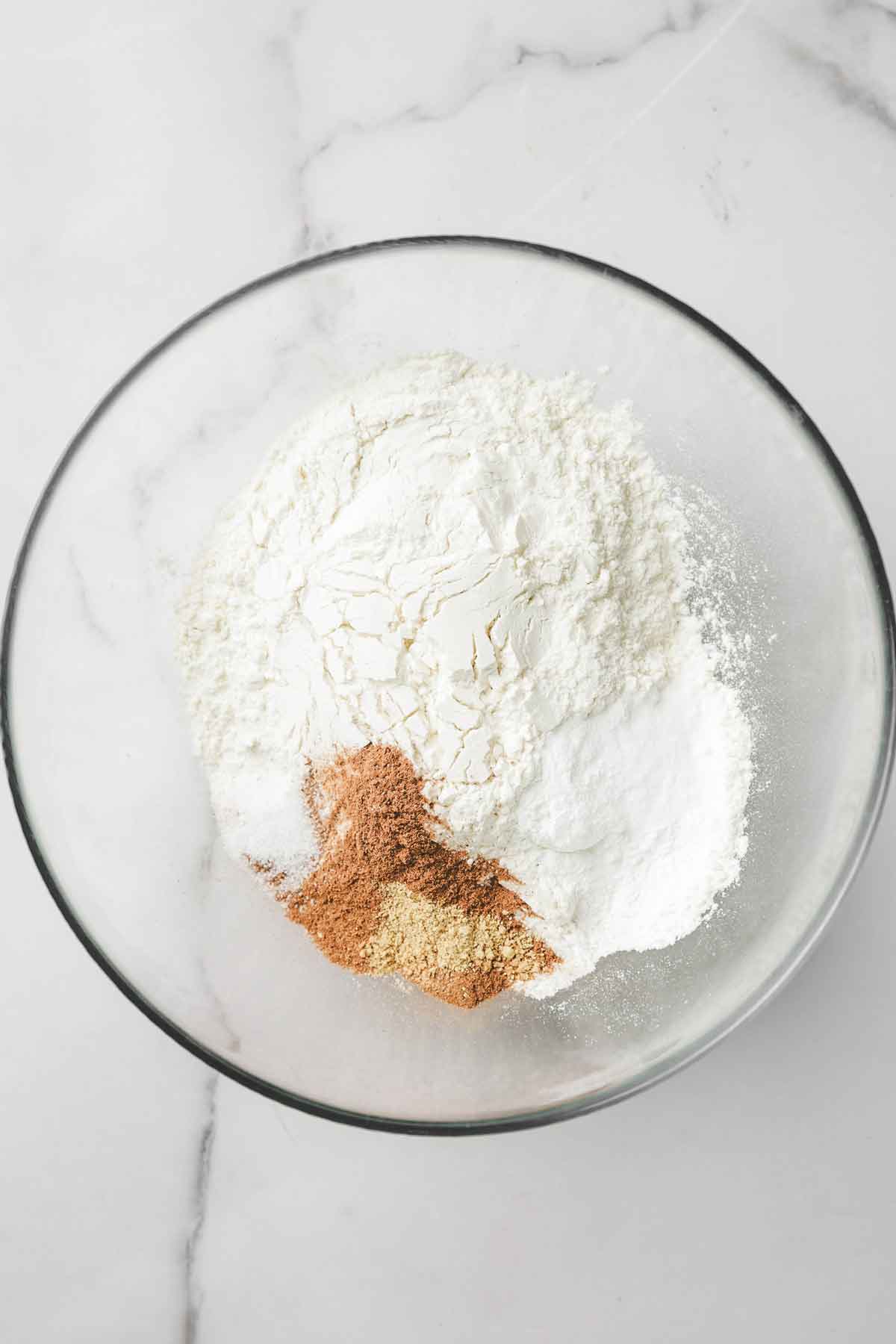 medium bowl with flour mixture