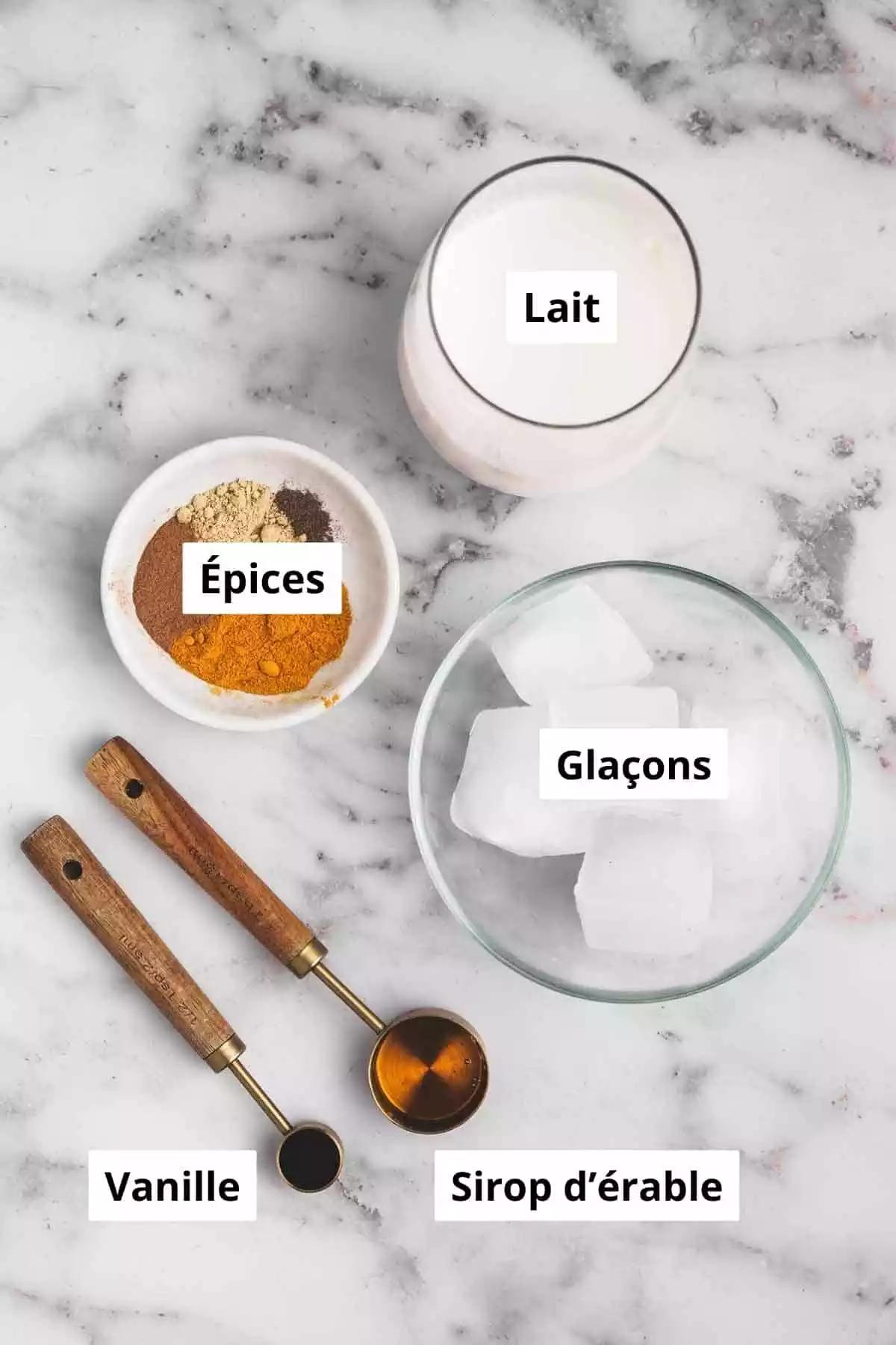 bols avec des ingrédients