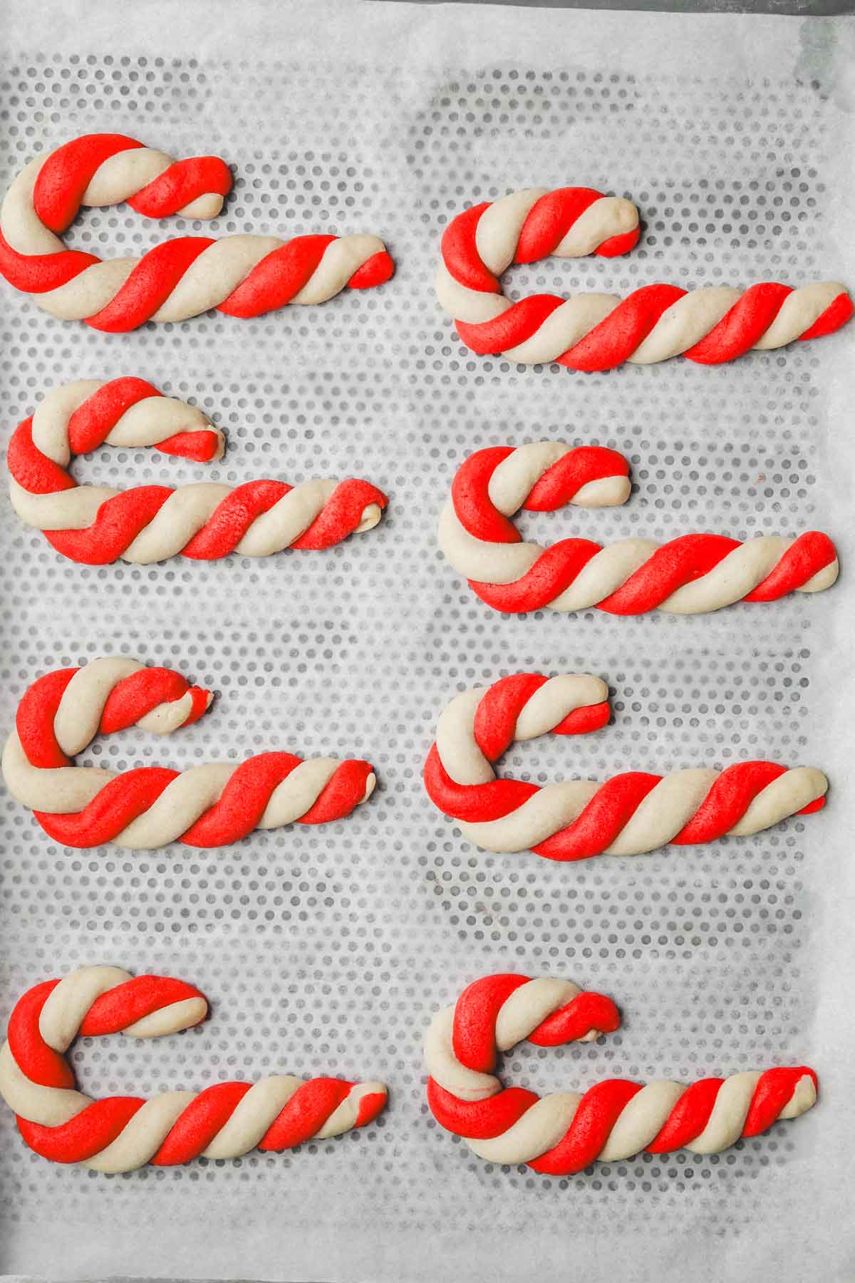 biscuits candy cane cuits