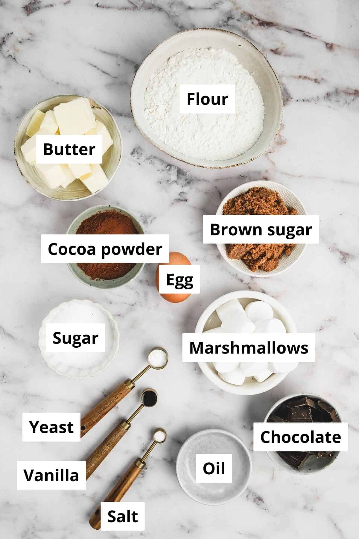 bowls with ingredients