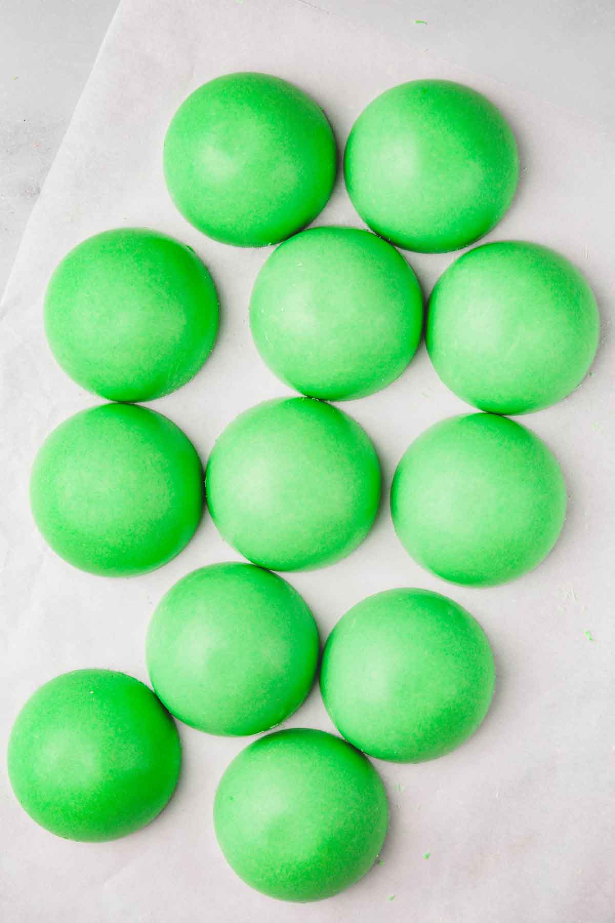 green chocolate sphere