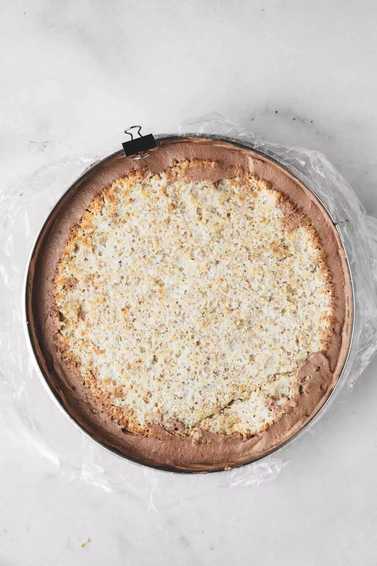 pastry ring with royal chocolate entremet