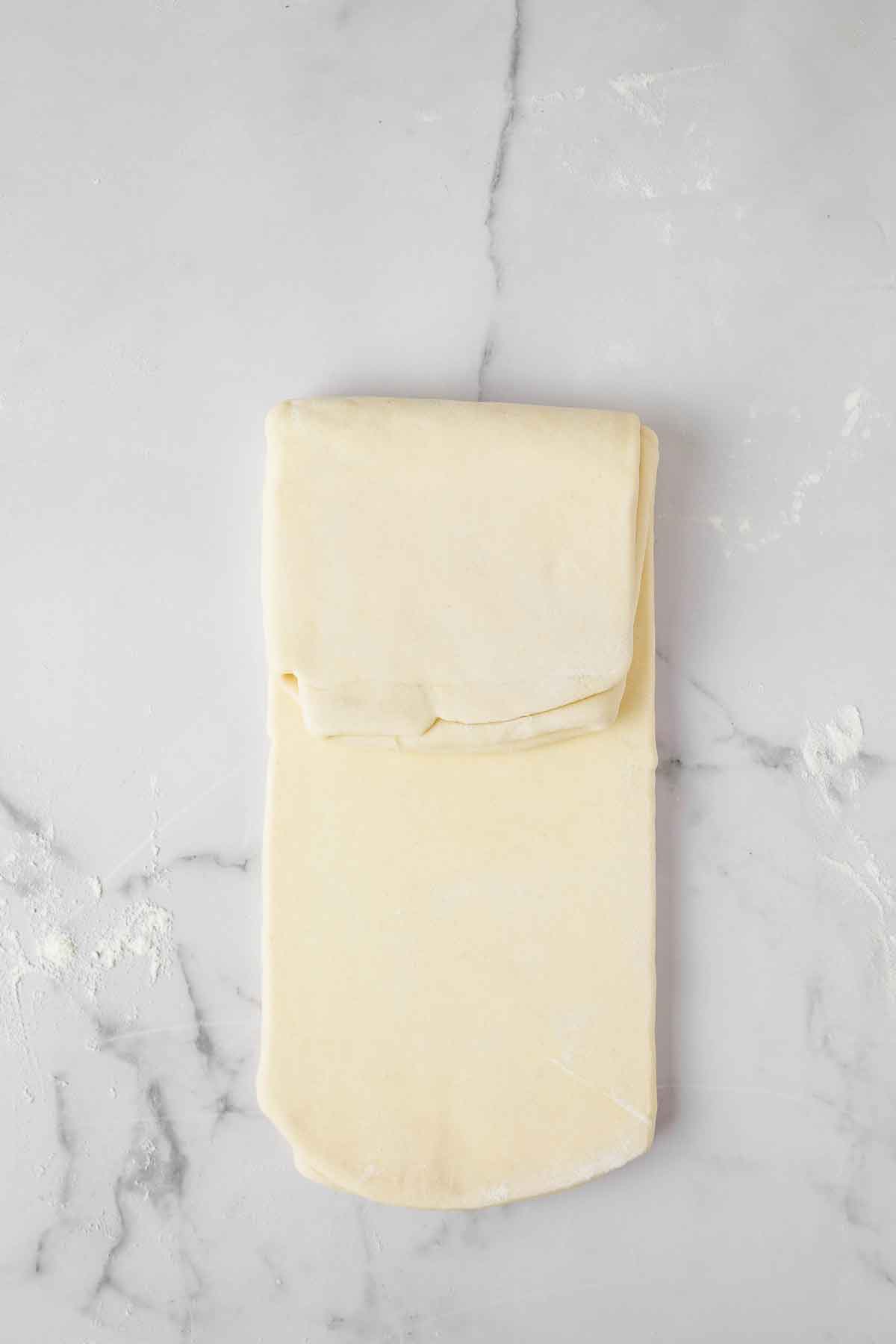 pâte avec pliage