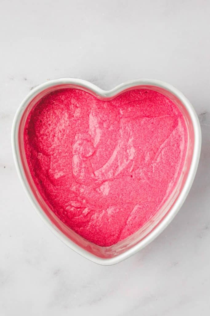 Raspberry Heart Cake Recipe | Vintage Pink Layer Cake