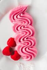 Raspberry Buttercream Frosting with Real Raspberries