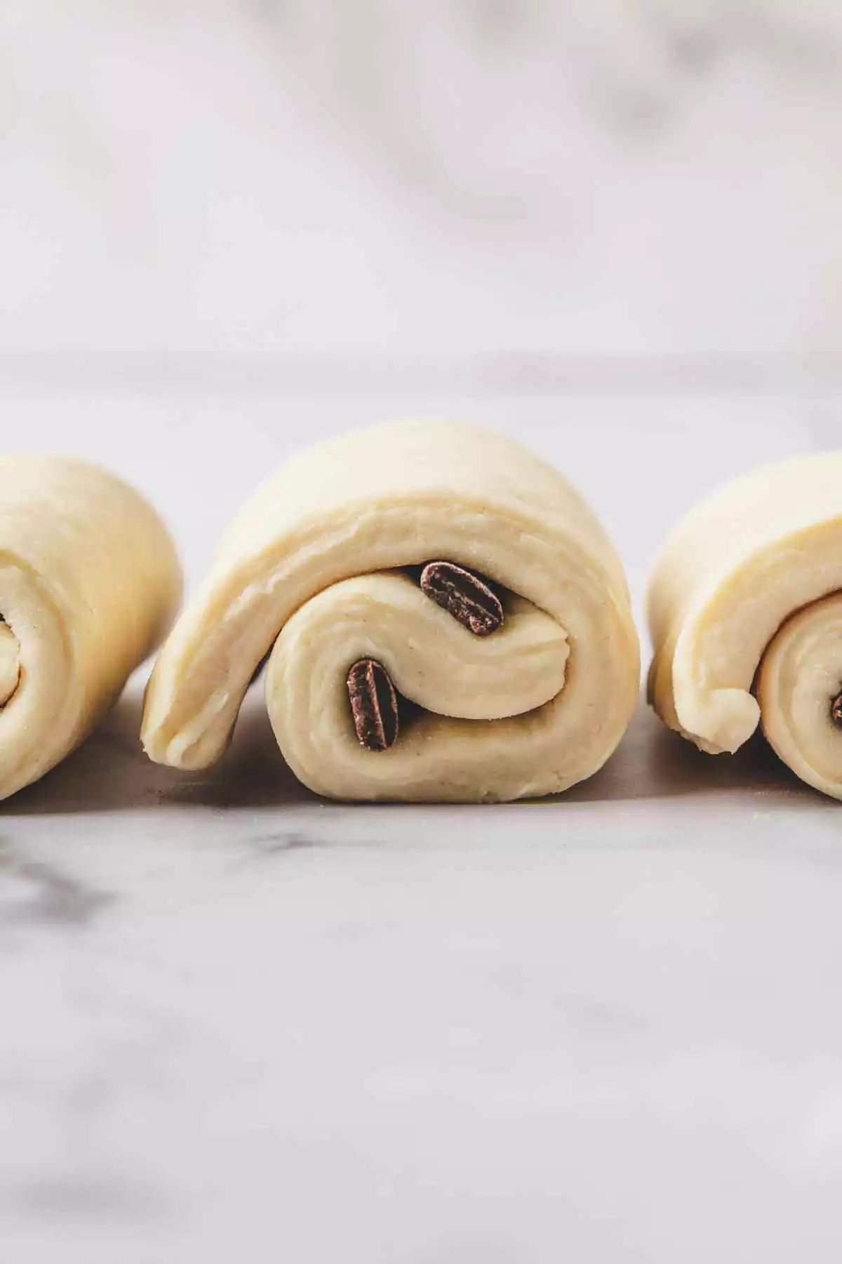 rolled pain au chocolat