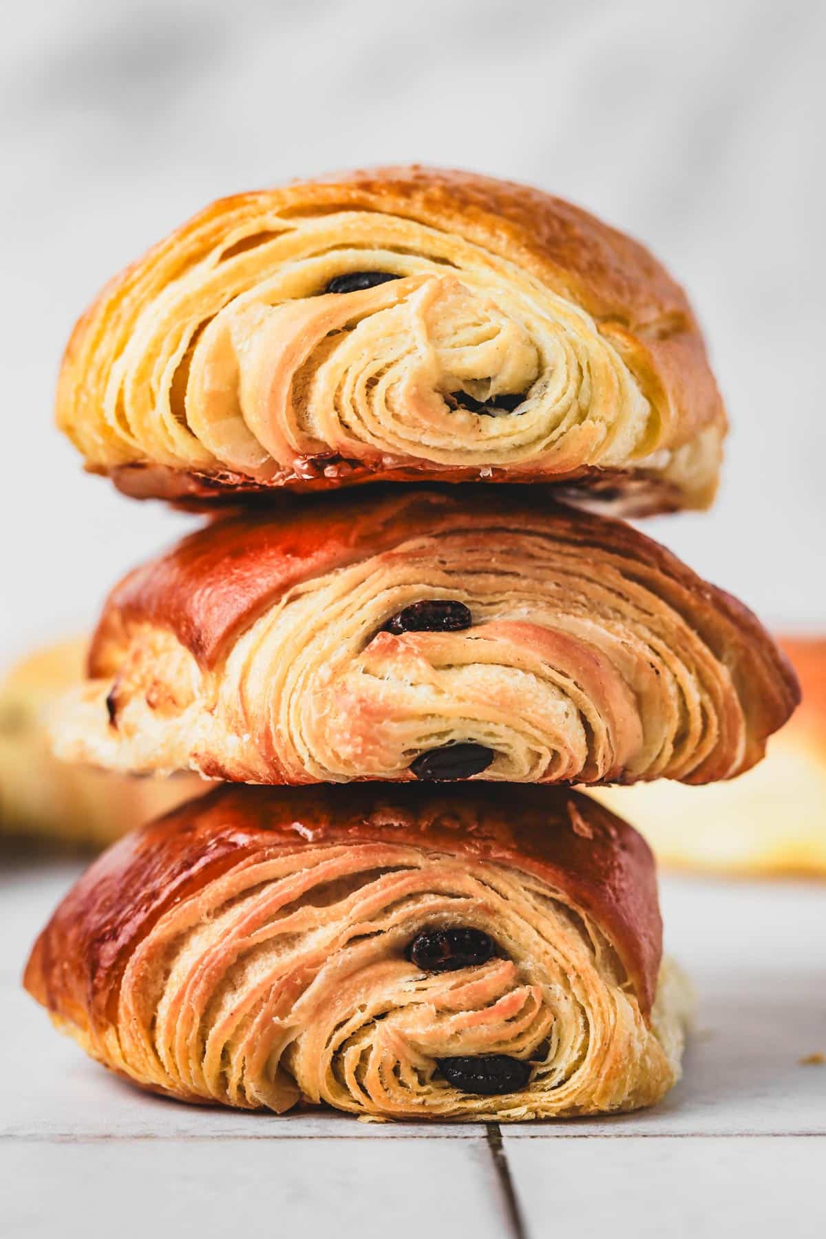 pain au chocolat in a table