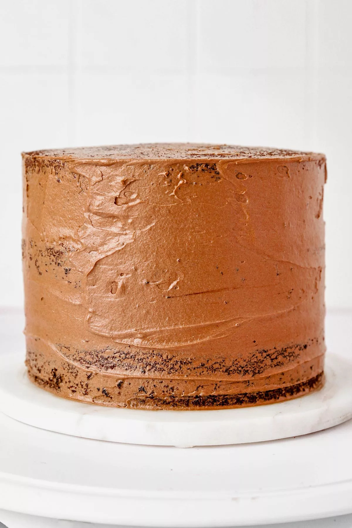 frosted chocolate cake