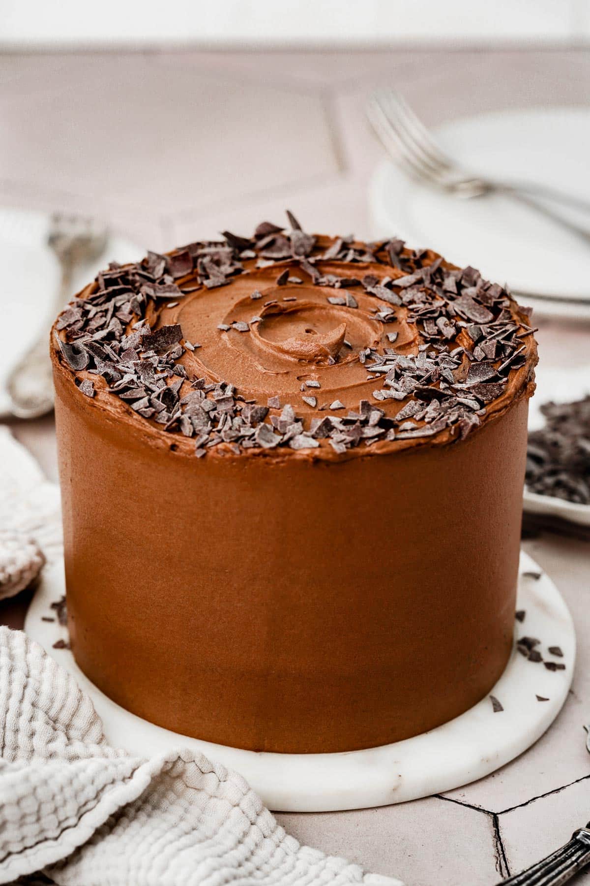 layer cake avec crème au beurre au chocolat