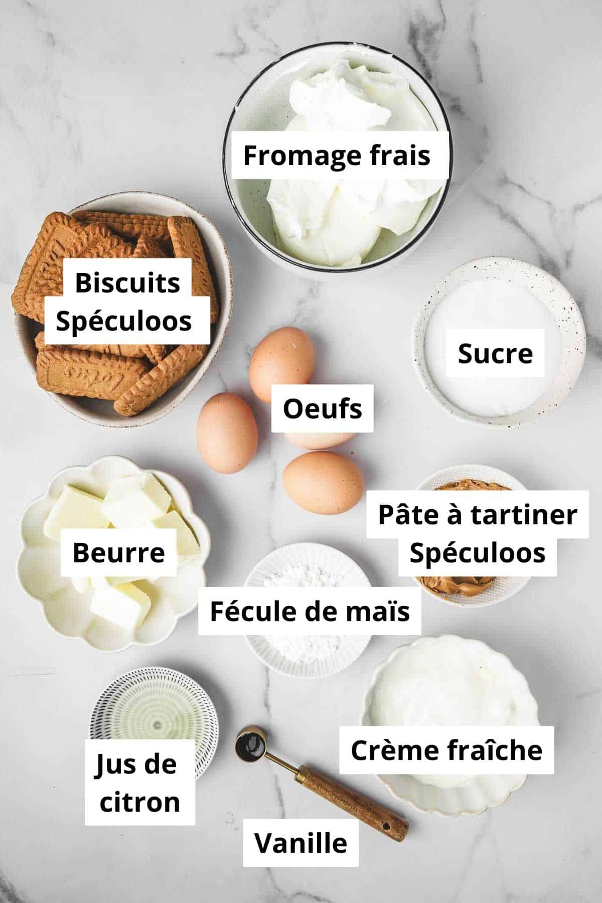 bols avec des ingrédients