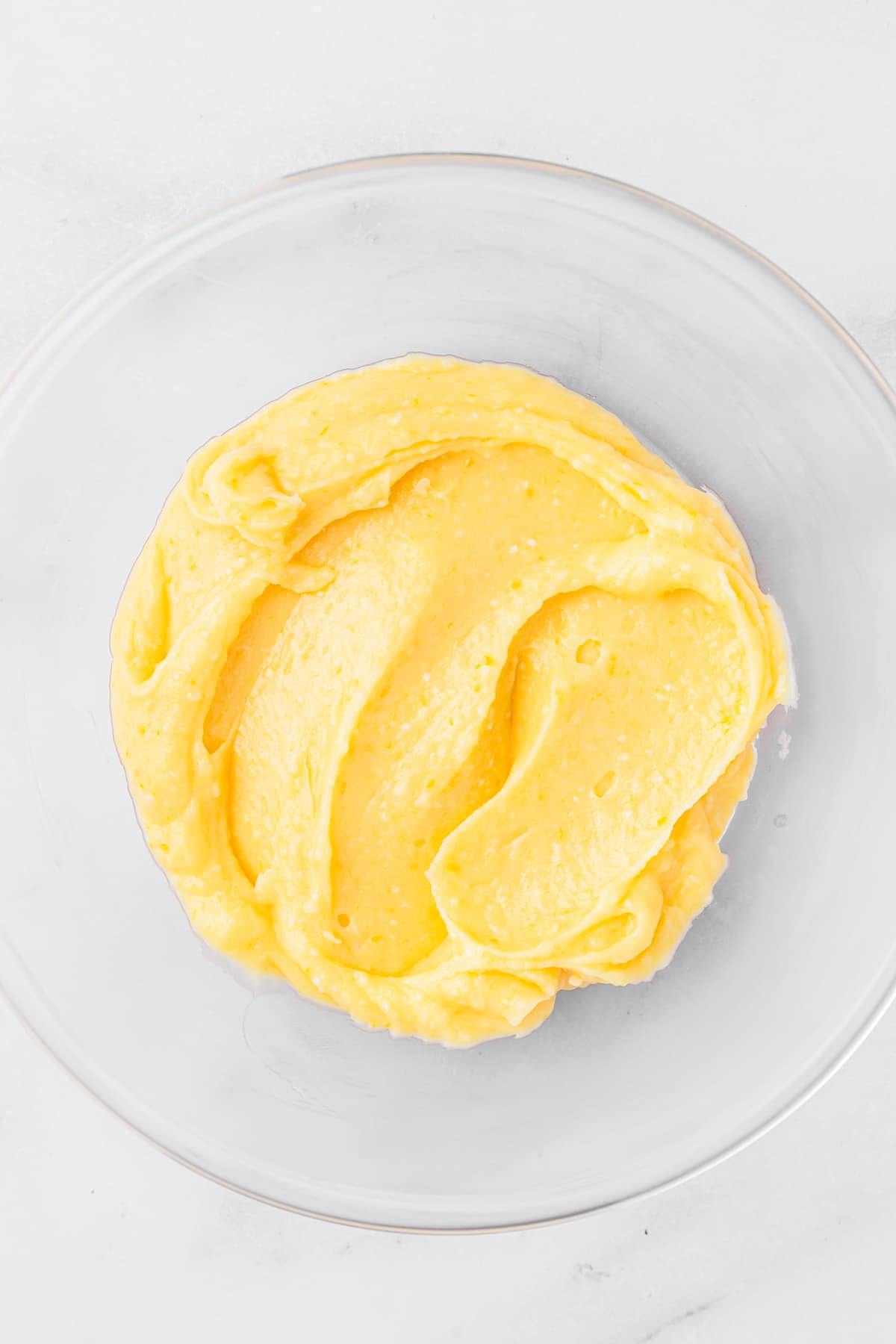 medium bowl with lemon curd filling