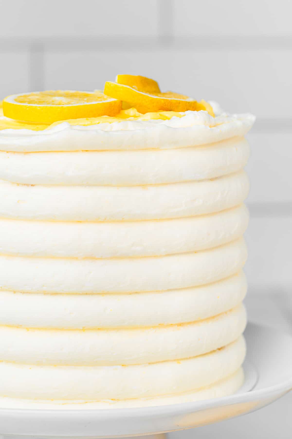 layer cake avec glaçage au beurre au citron