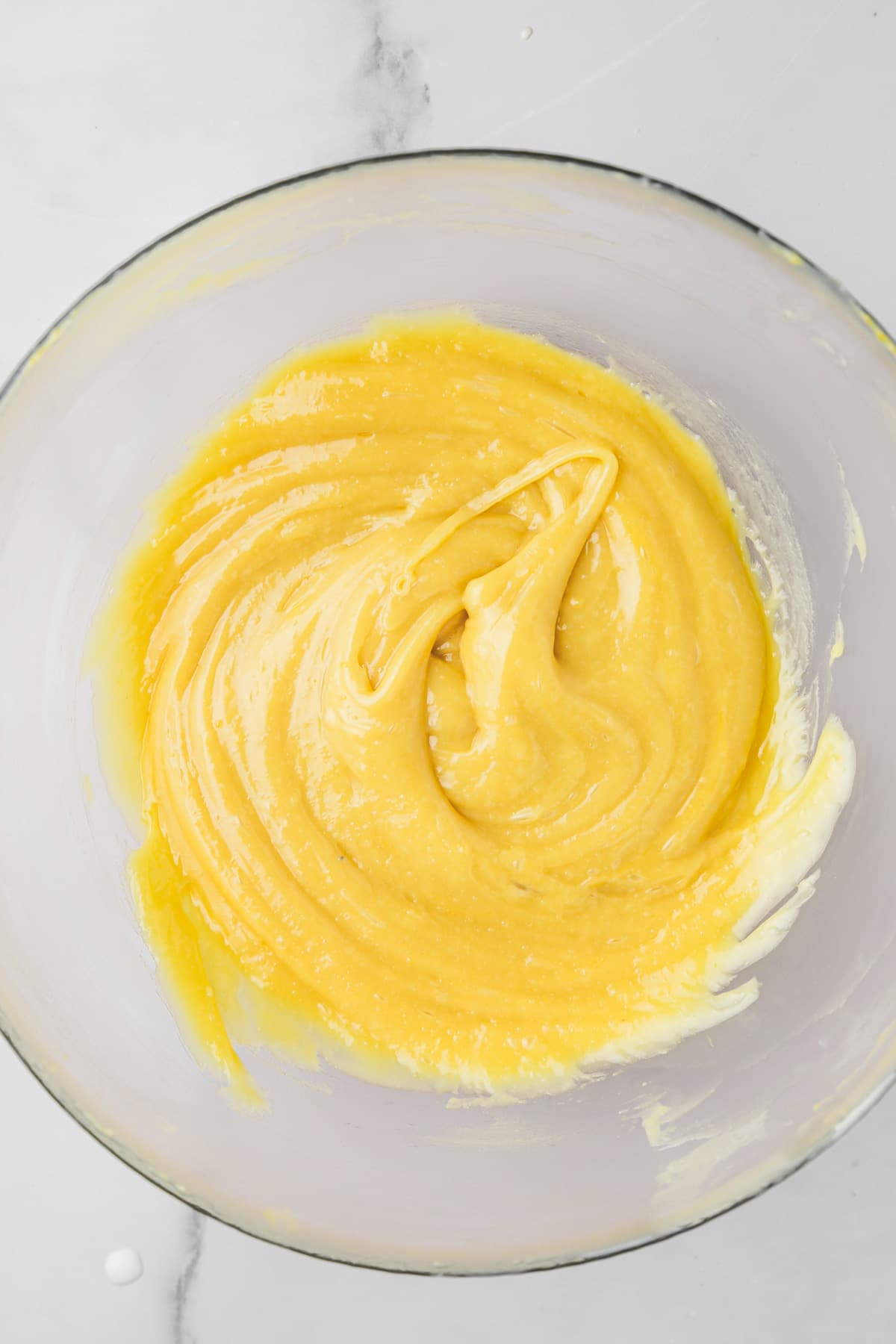 bowl with lemon curd ganache