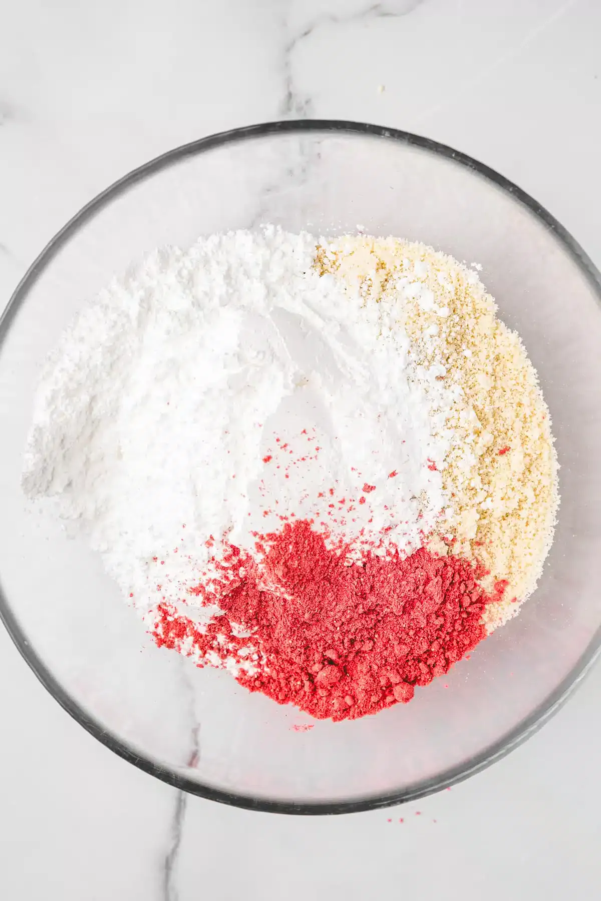 medium bowl with dry ingredients