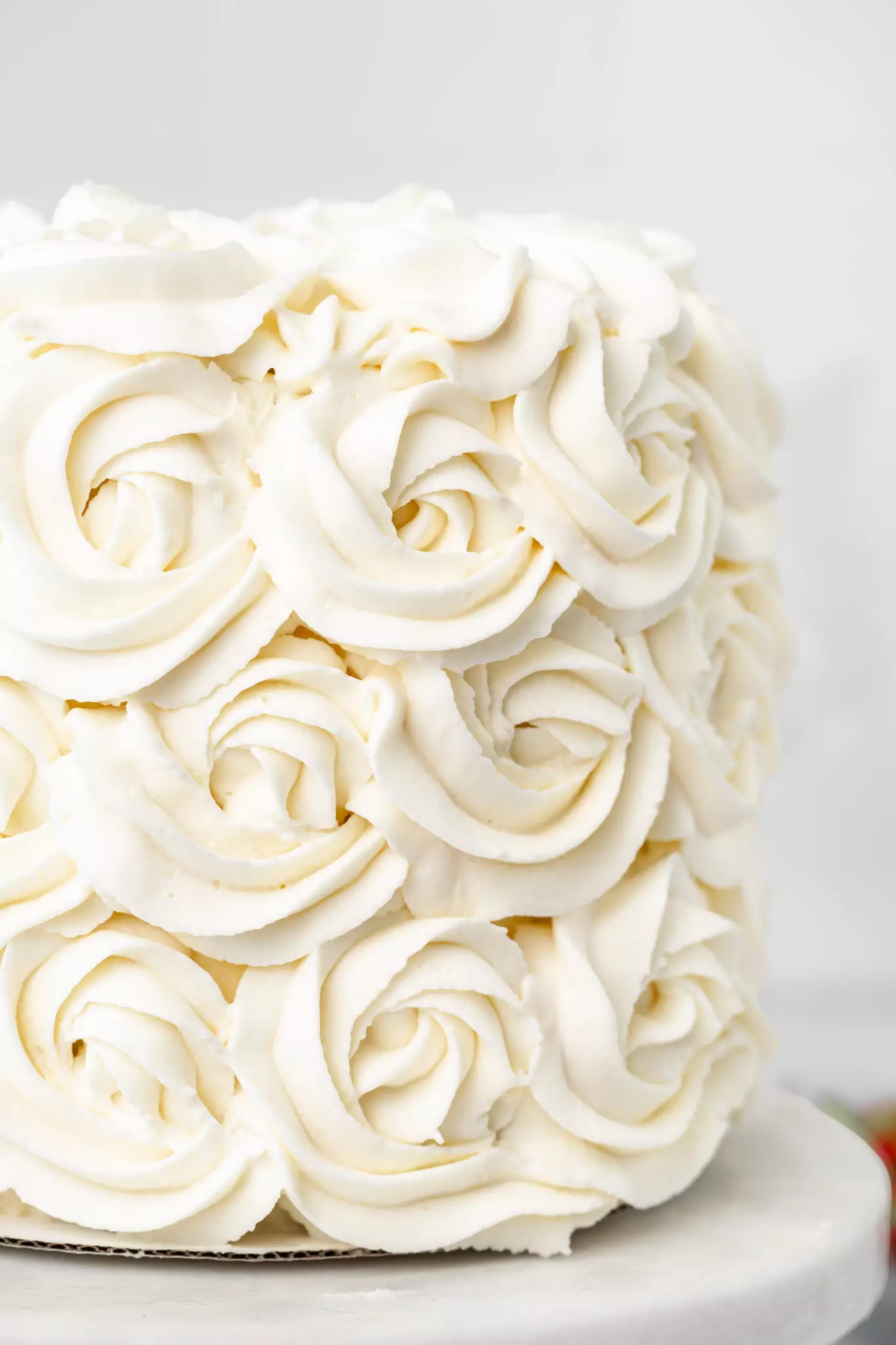 glaçage en rose en crème mascarpone