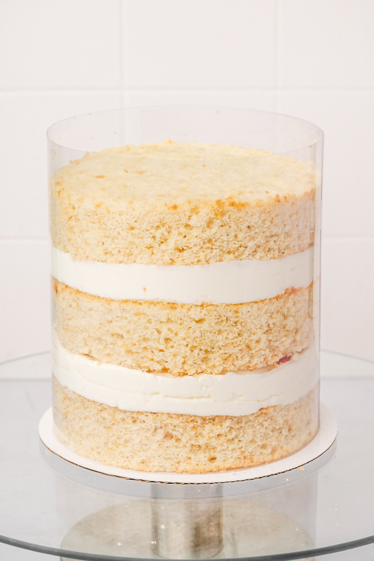 layer cake dans un rhodoid
