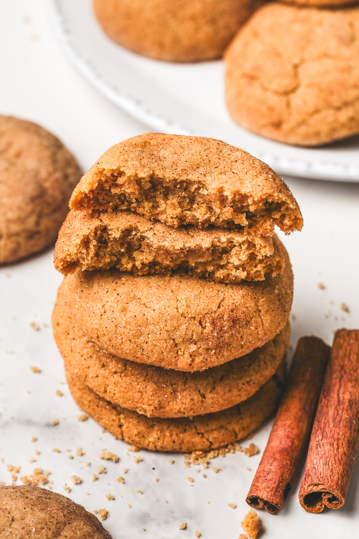 Cinnamon sugar cookies on a table