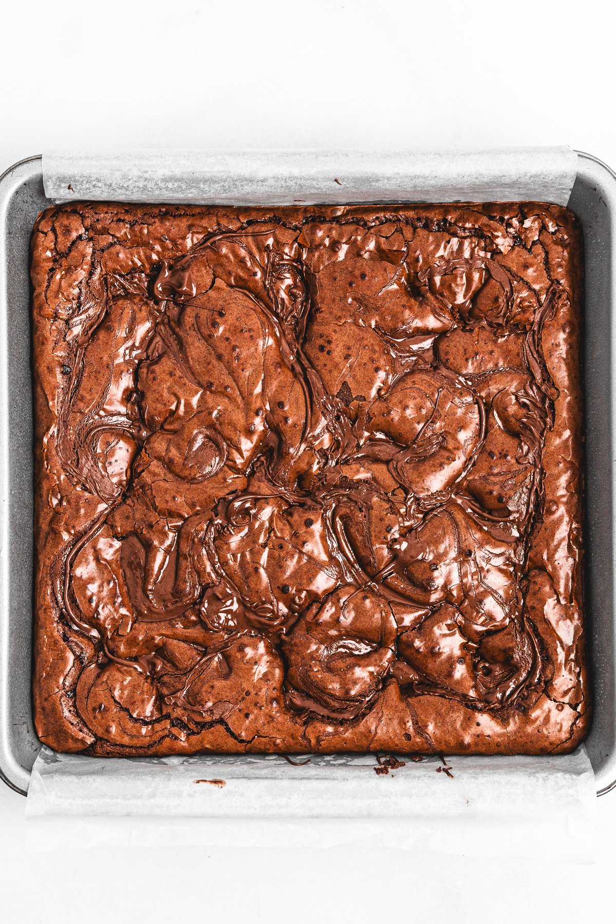 moule avec brownies nutella cuit