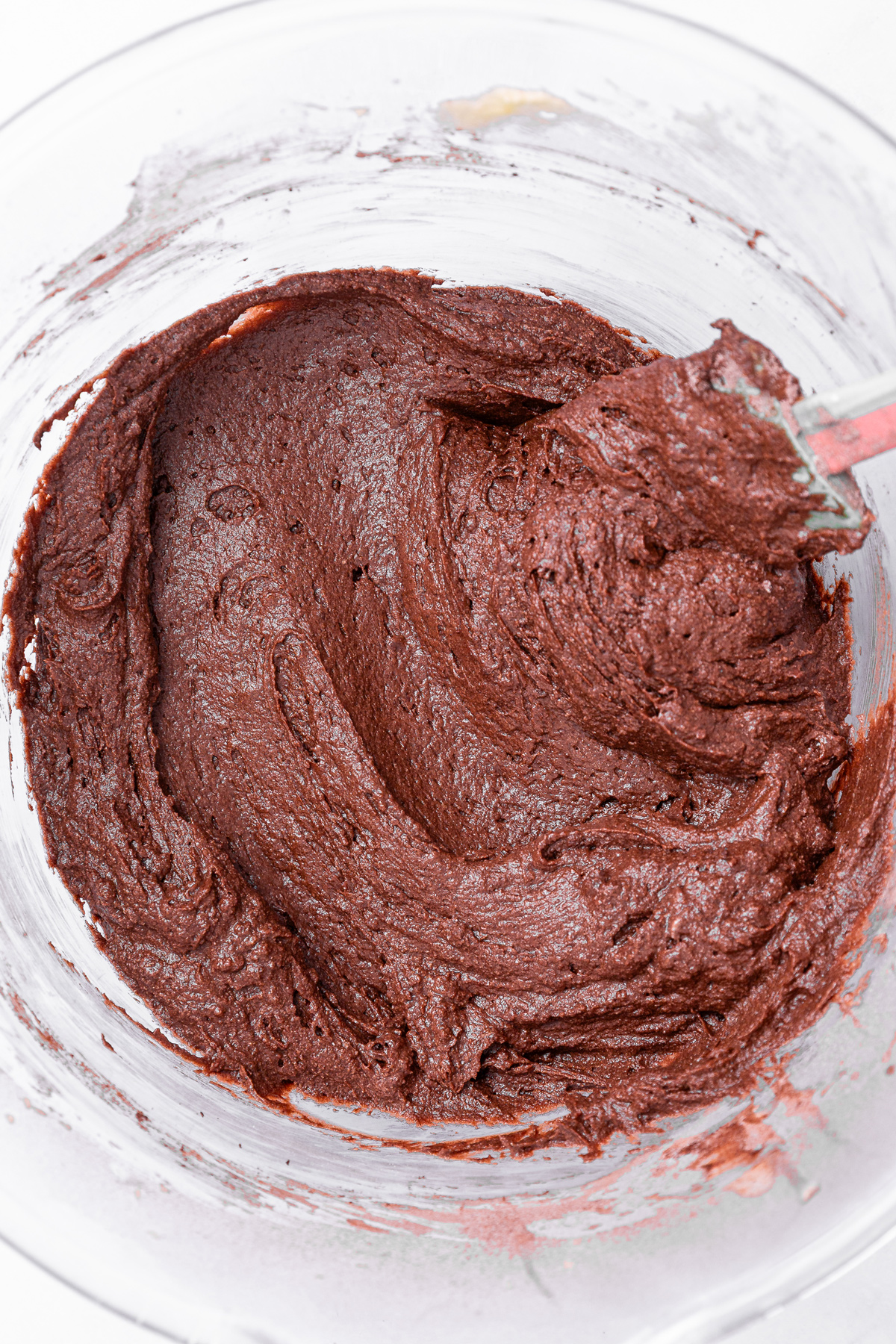 chocolate cupcake batter in a bowl