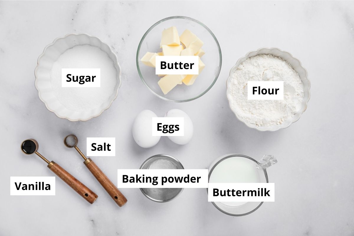 ingredients for vanilla oreo cupcakes in bowls