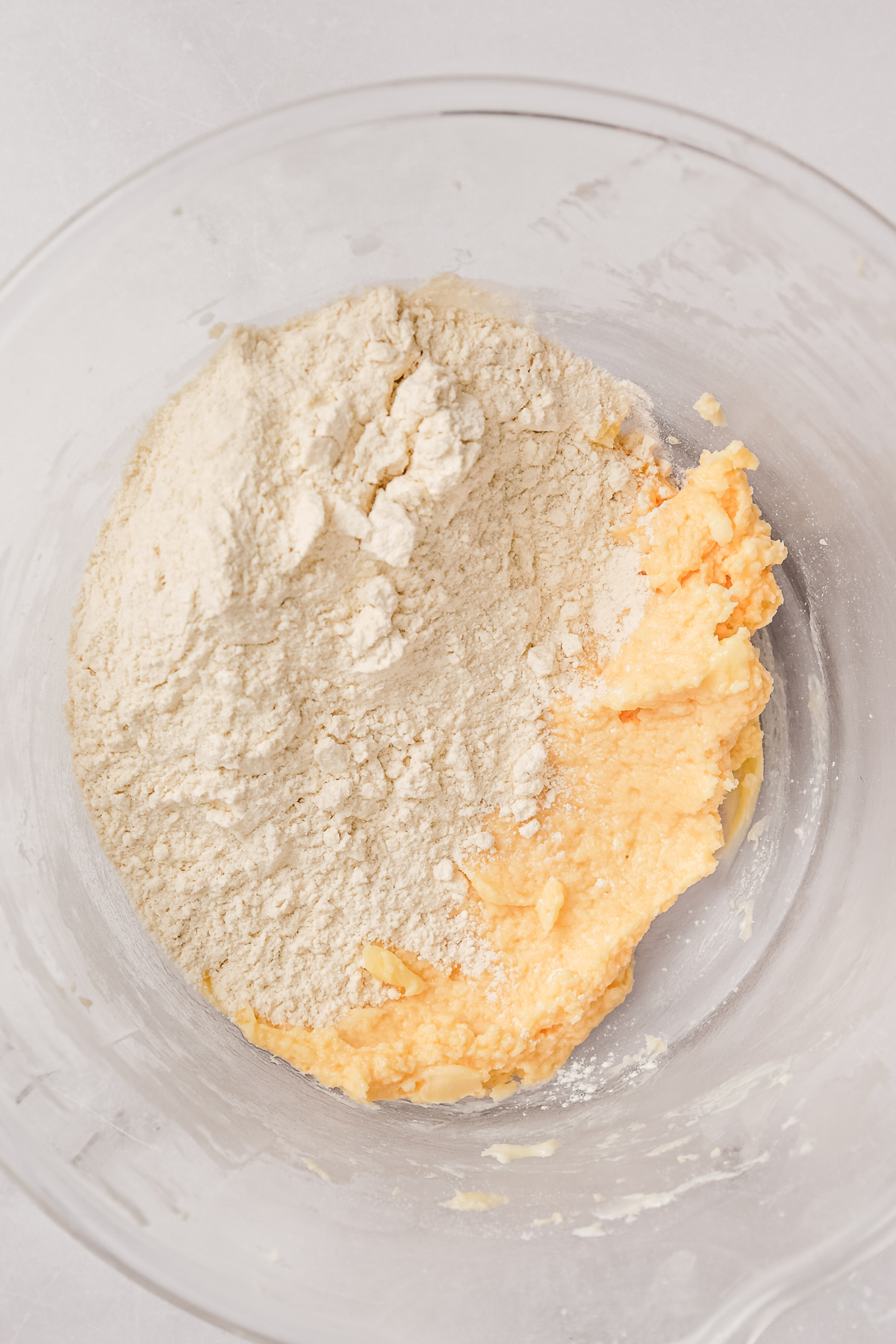 no chill sugar cookie dough with dry ingredients added