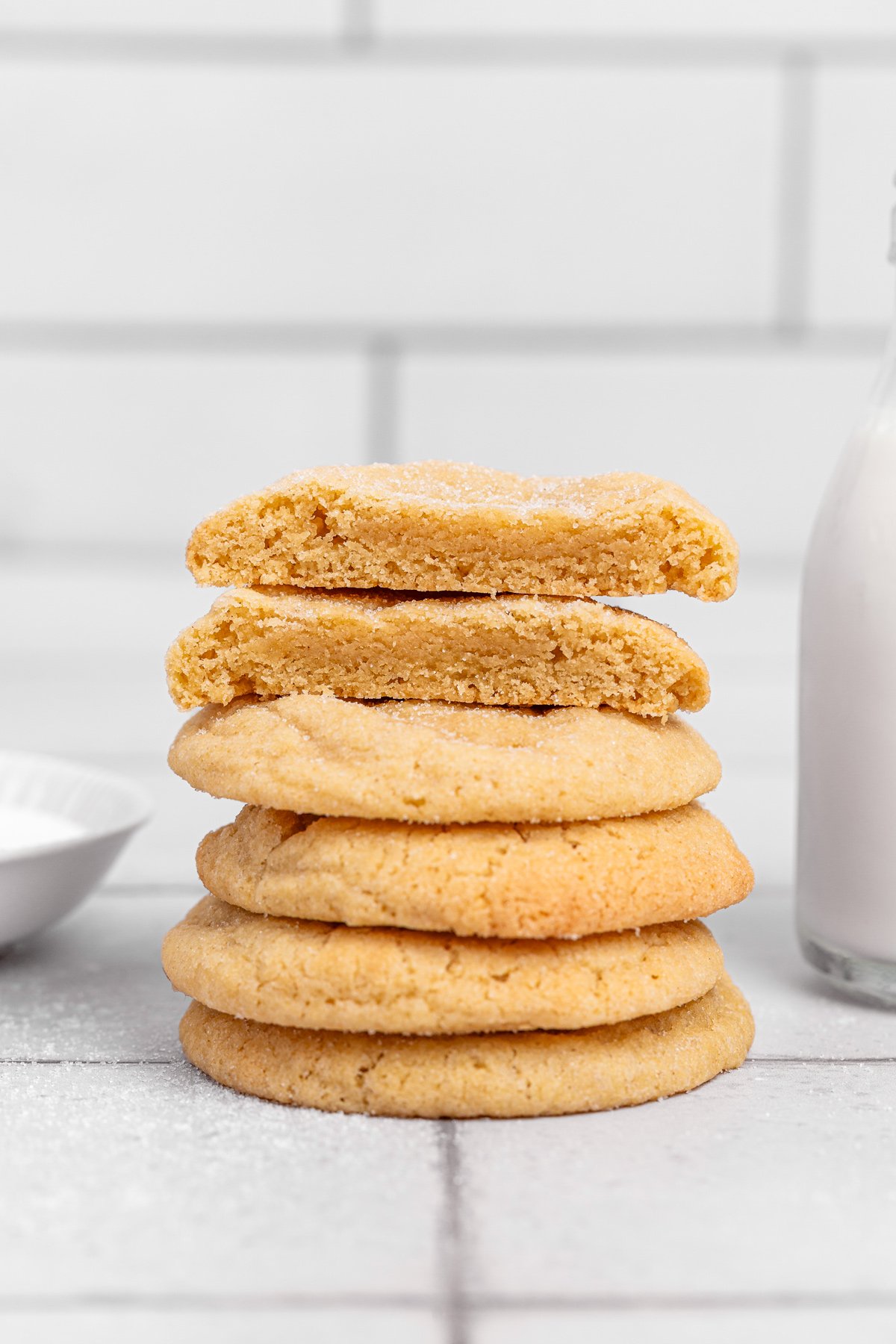 stacked soft sugar cookies