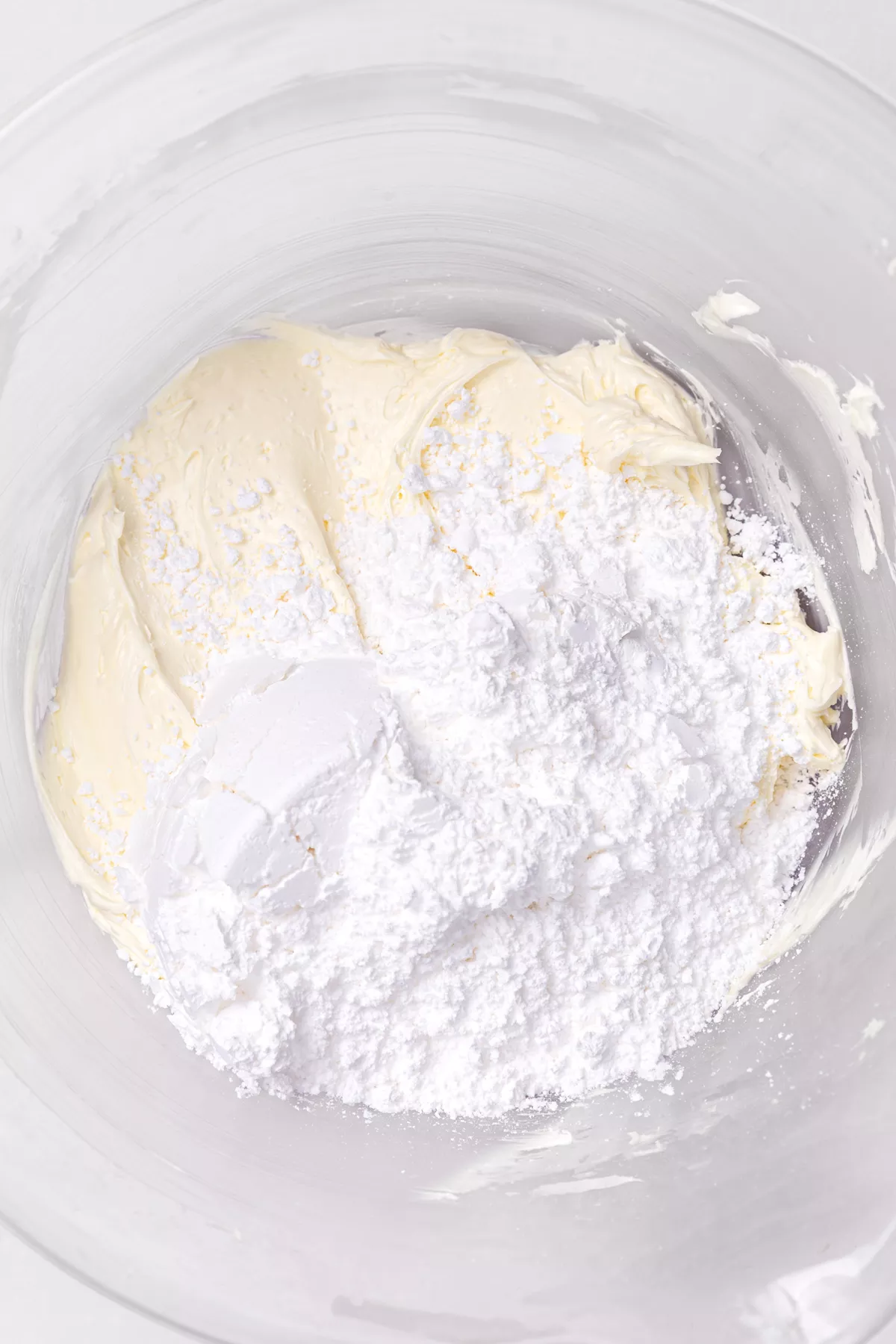 mixing butter and powdered sugar for oreo buttercream
