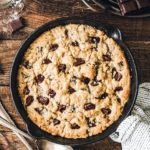 Chewy iron skillet chocolate chip cookie recipe