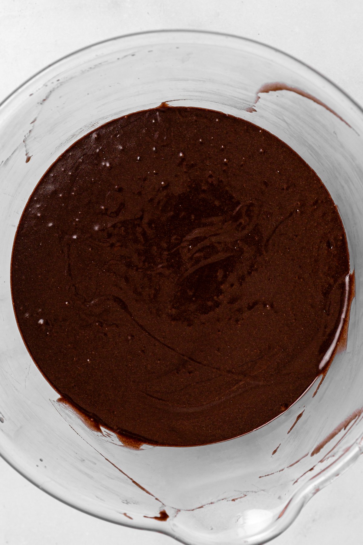 chocolate cake batter for homemade matilda cake