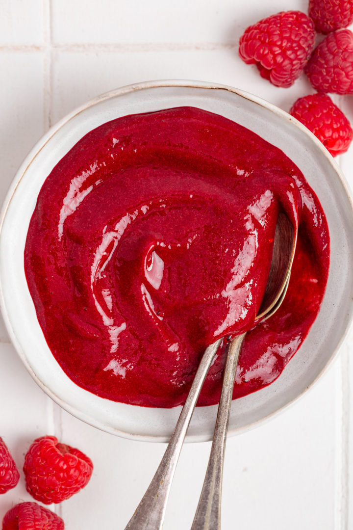 Mixer Raspberry Puree Raspberry Puree Recipe (Smooth & Seedless)