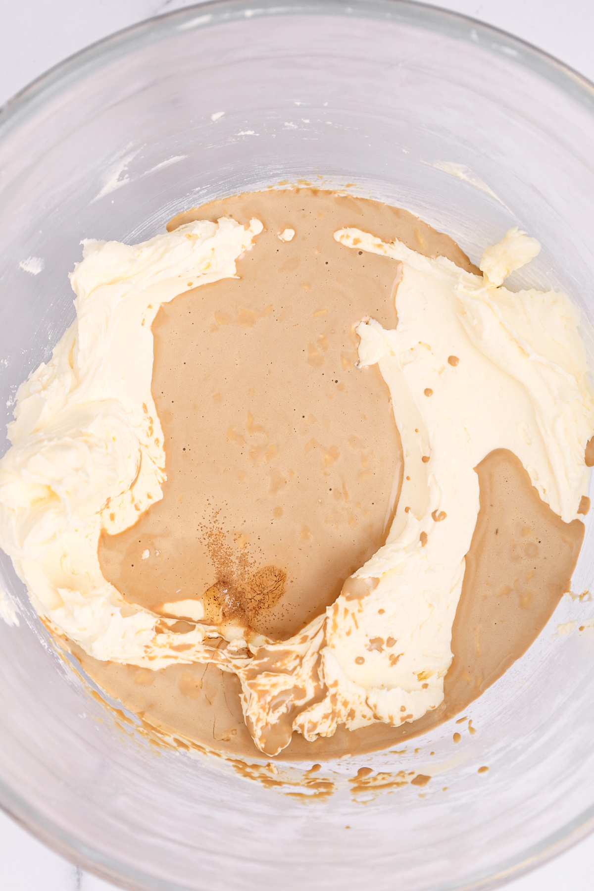 Coffee cream, vanilla and salt added to buttercream